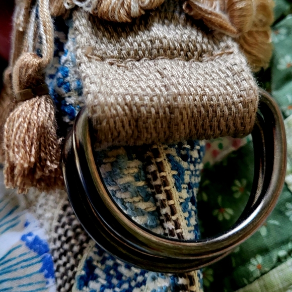 Handmade Artsy Boho Sun Crossbody Pouch - Picture 6 of 14